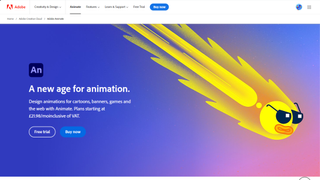 Adobe Animate home page
